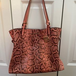 Gently used - Michael Kors Snakeskin Purse and Wallet.